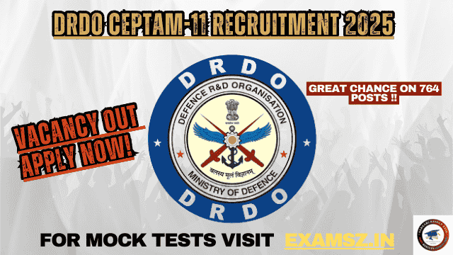 DRDO CEPTAM-11 Recruitment 2025