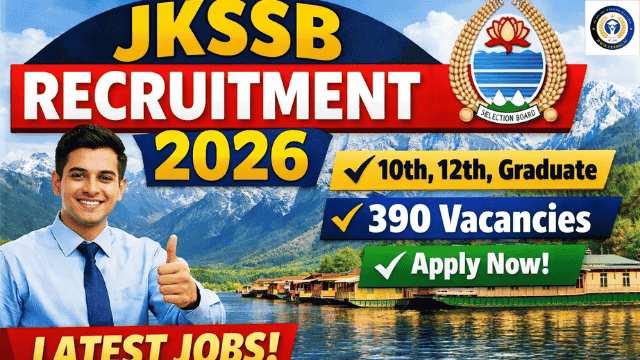 JKSSB Recruitment 2026
