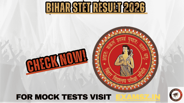 Bihar STET Result 2026 OUT