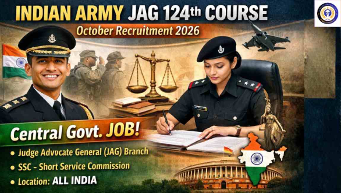 Indian Army JAG 124th Course October Recruitment 2026