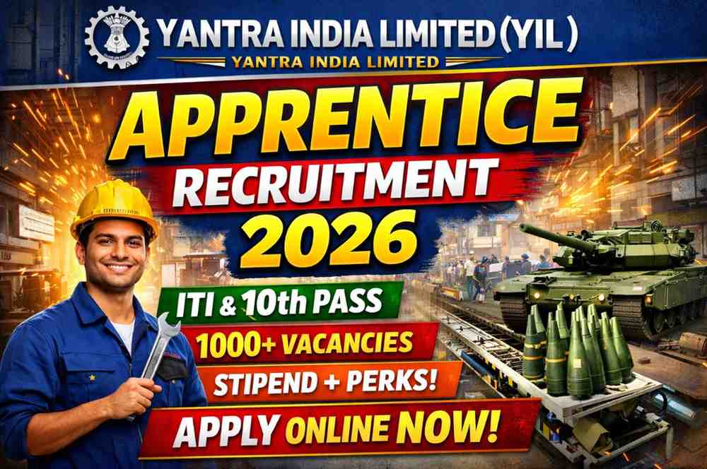 Yantra India Limited (YIL) Apprentice Recruitment 2026