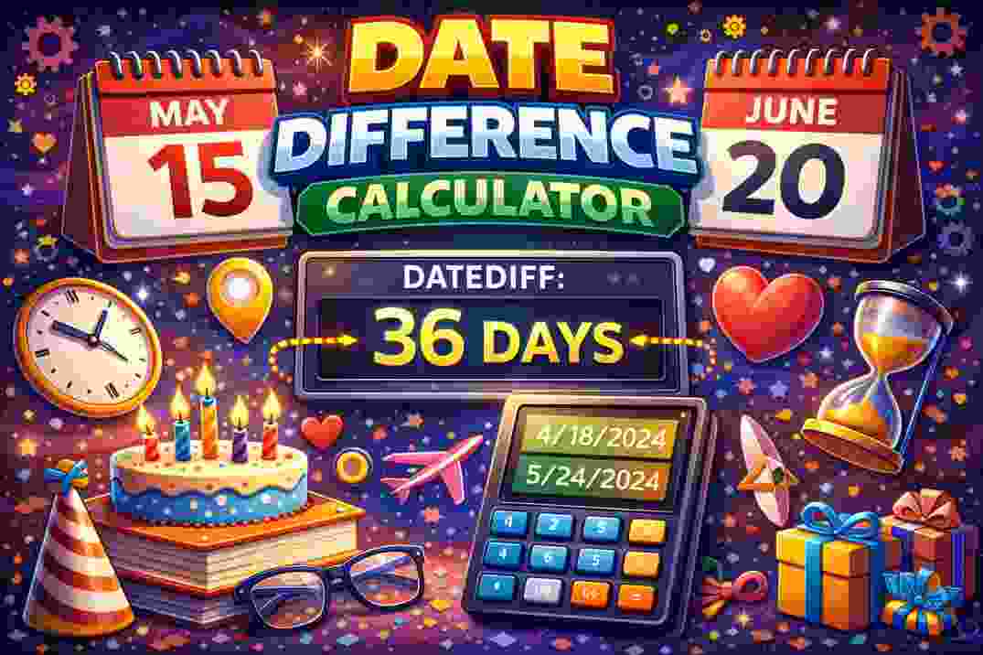 DATE DIFFERENCE CALCULATOR