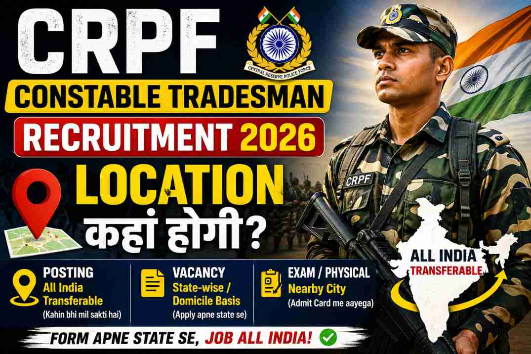 CRPF Constable Tradesman Recruitment 2026