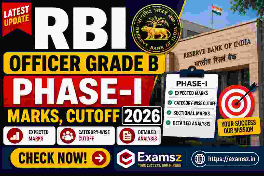 RBI Officer Grade B Phase-I Marks, Cutoff 2026