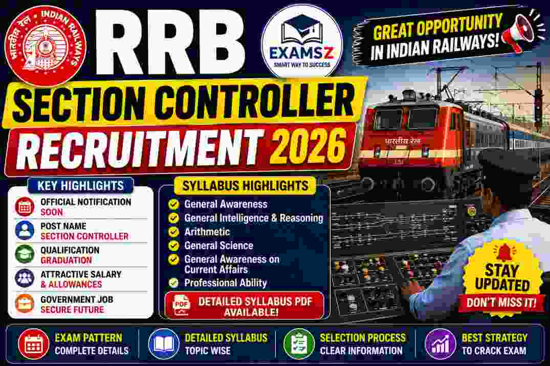 RRB Section Controller Recruitment 2026