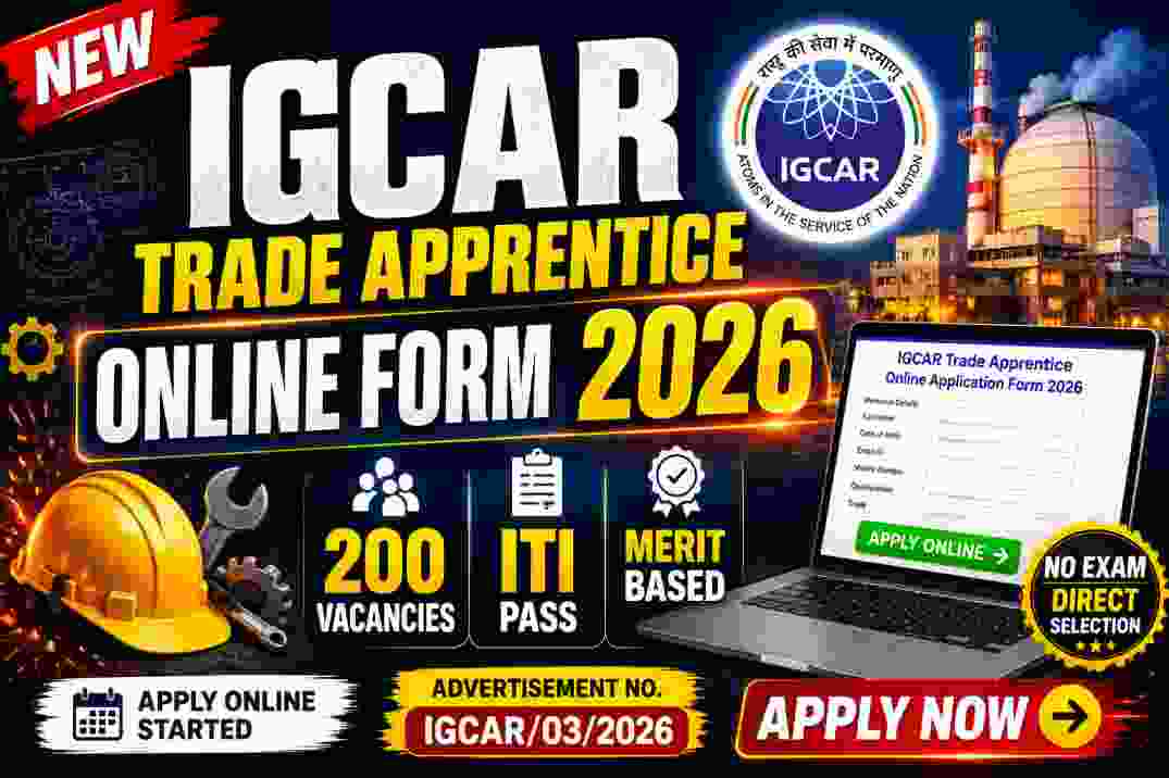 IGCAR Trade Apprentice