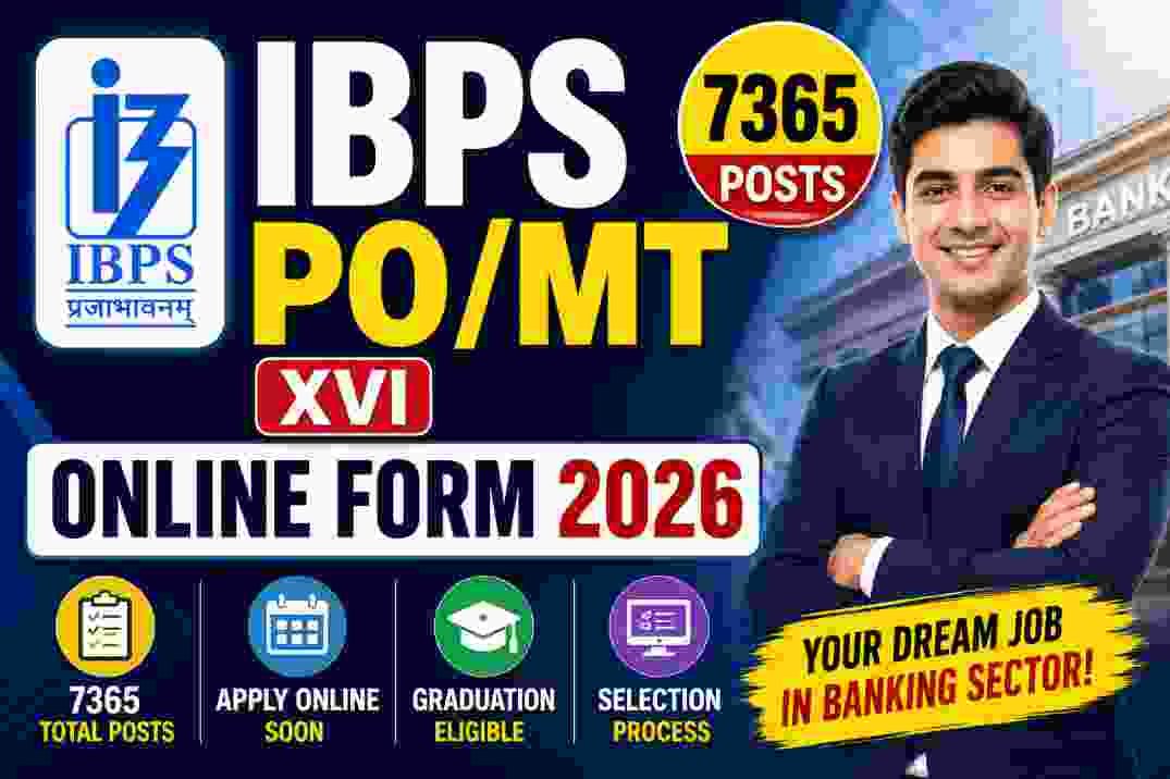 IBPS PO MT XVI Online Form 2026 (7365 Posts)