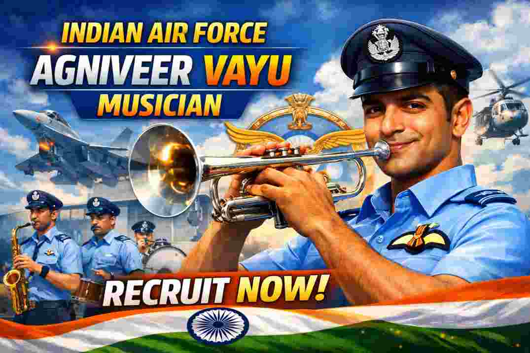 Indian Airforce Agniveer Vayu Musician Intake 01/2027 Recruitment